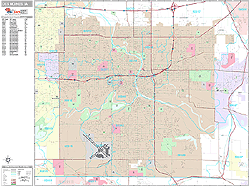 Des Moines Wall Map