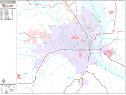 Dubuque Wall Map