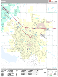 Nampa Wall Map