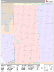 Berwyn Wall Map