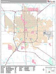 Bloomington Wall Map