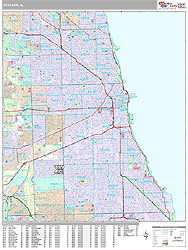 Chicago Wall Map