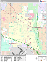 Des Plaines Wall Map