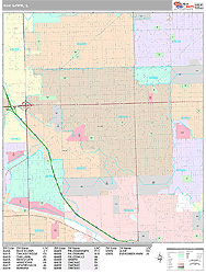 Oak Lawn Wall Map