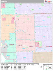 Oak Park Wall Map