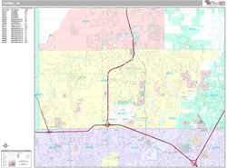 Carmel Wall Map