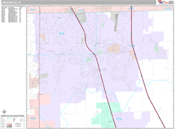 Greenwood Wall Map