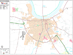 Owensboro Wall Map