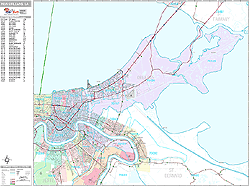 New Orleans Wall Map