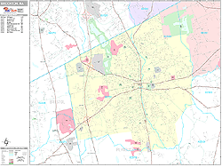 Brockton Wall Map