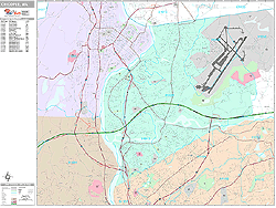 Chicopee Wall Map