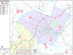 Haverhill Wall Map