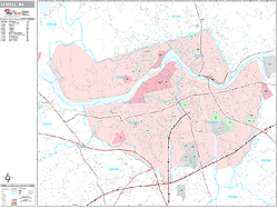 Lowell Wall Map