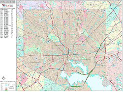 Baltimore Wall Map