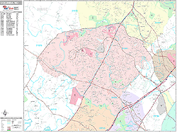 Columbia Wall Map