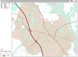 Rockville Wall Map