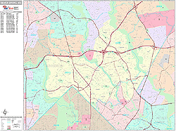 Silver Spring Wall Map