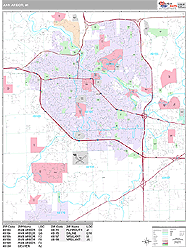 Ann Arbor Wall Map