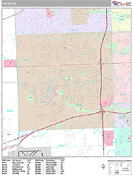 Canton Wall Map