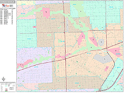 Dearborn Heights Wall Map