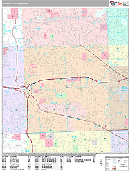 Farmington Hills Wall Map