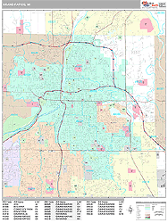 Grand Rapids Wall Map