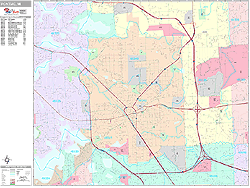 Pontiac Wall Map