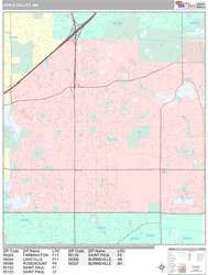 Apple Valley Wall Map