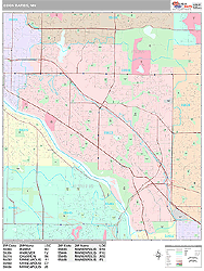 Coon Rapids Wall Map