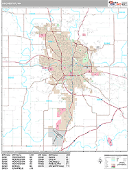 Rochester Wall Map