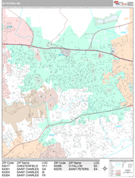 St. Peters Wall Map