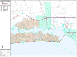 Biloxi Wall Map