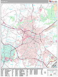 Durham Wall Map