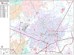 Greensboro Wall Map