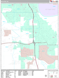 Bellevue Wall Map