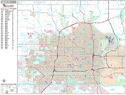 Omaha Wall Map