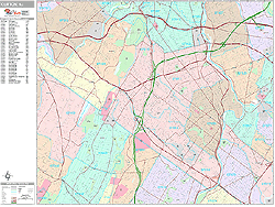 Clifton Wall Map