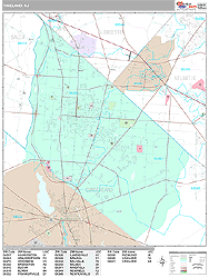 Vineland Wall Map