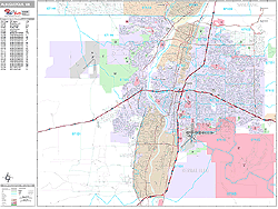 Albuquerque Wall Map