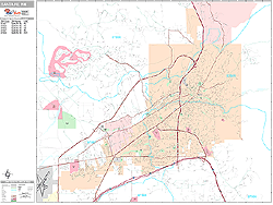 Santa Fe Wall Map