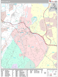 White Plains Wall Map