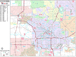 Akron Wall Map