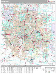 Columbus Wall Map