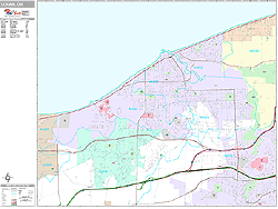 Lorain Wall Map