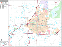 Springfield Wall Map