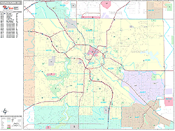 Youngstown Wall Map