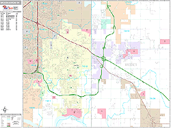 Broken Arrow Wall Map