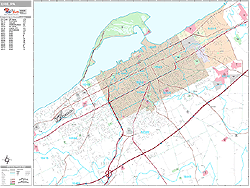 Erie Wall Map