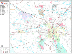 Lancaster Wall Map