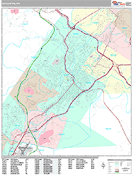 Scranton Wall Map